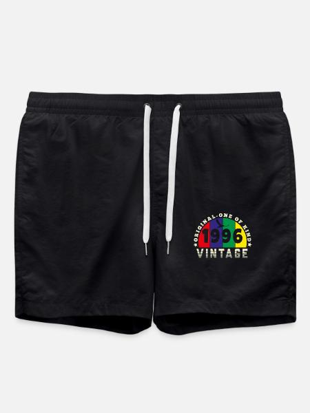 Vintage 1996 Retro - Bursdag - Swim Trunks - black