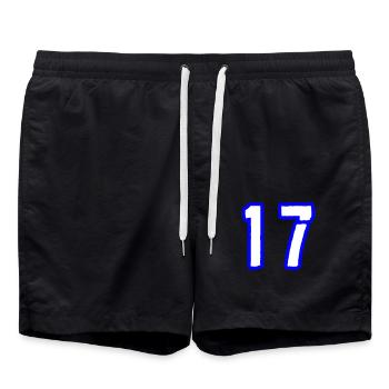 17 Symbole numérique - Short de bain - noir - Devant - AI Model Male 185 light (185cm)