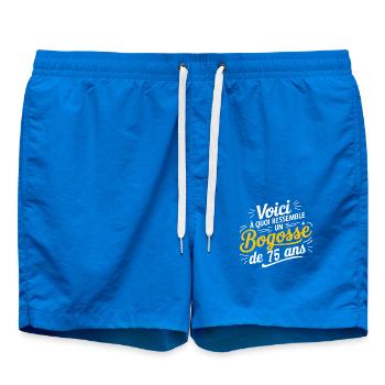 75-year-old bogosse - Swim Trunks - cobalt blue - Front