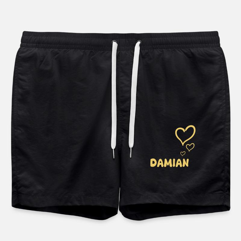 Prénom Damian - Short de bain - noir