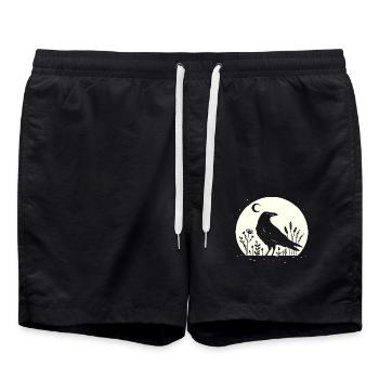 Suivez Dreams Face Nightmares Raven - Short de bain - noir - Devant - AI Model Male 185 light (185cm)