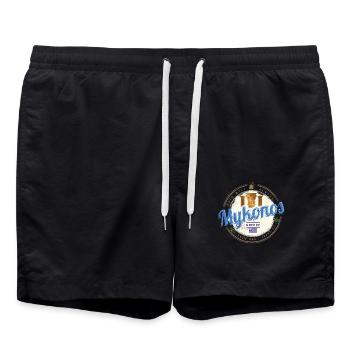 Mykonos Cyclades Îles Grèce Souvenir - Short de bain - noir - Devant - AI Model Male 185 light (185cm)