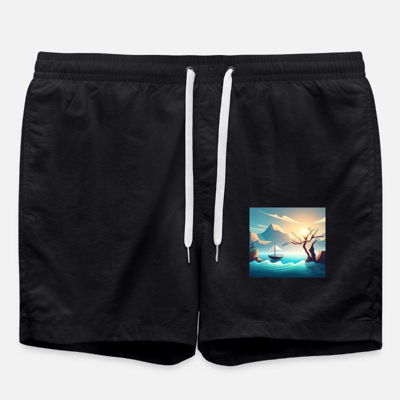 sketch to image 20241103 153534 - Badeshorts - Schwarz