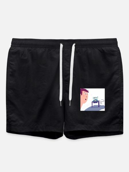 Autistic Art - Securities - Swim Trunks - black