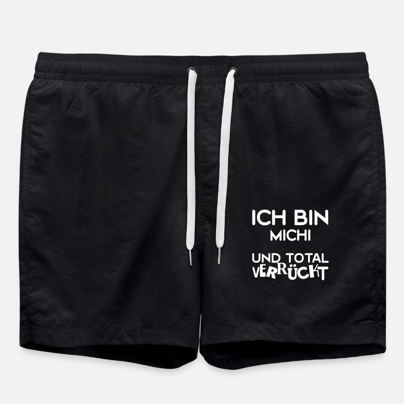 Prénom Michi - Short de bain - noir