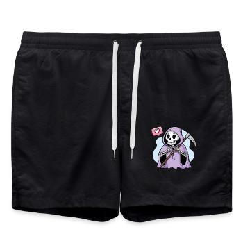 A Reaper's Romance tshirt - Swim Trunks - black - Front - AI Model Male 185 light (185cm)