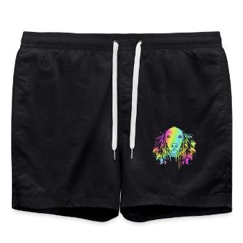 Cocker Spaniel - Short de bain - noir - Devant - AI Model Male 185 light (185cm)