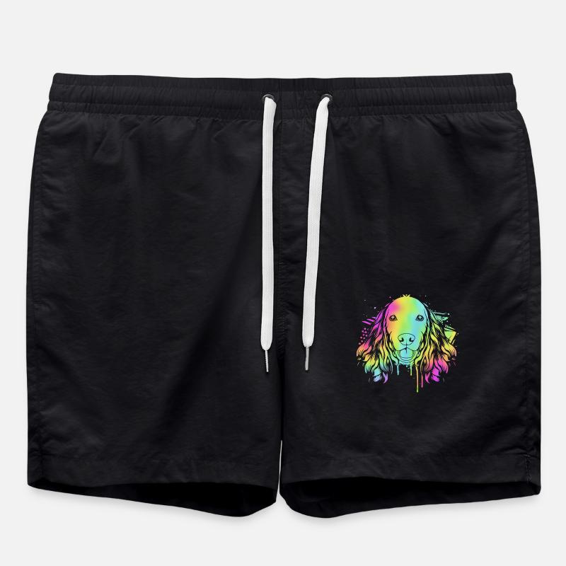 Cocker Spaniel - Badeshorts - Schwarz