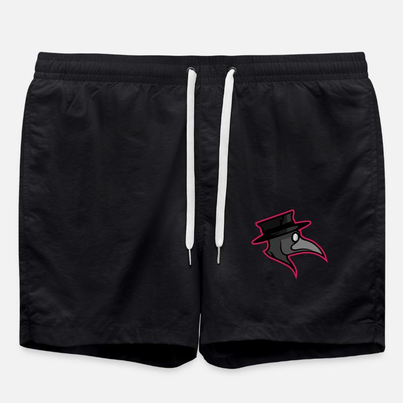 pest2 Artboard 1 - Swim Trunks - black
