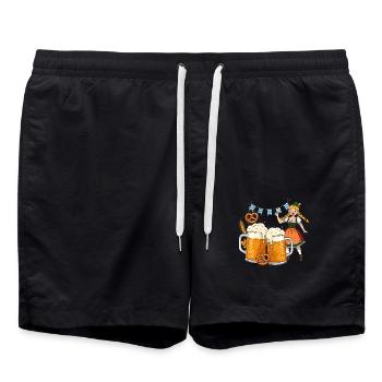 Bière Dirndle - Short de bain - noir - Devant - AI Model Male 185 light (185cm)