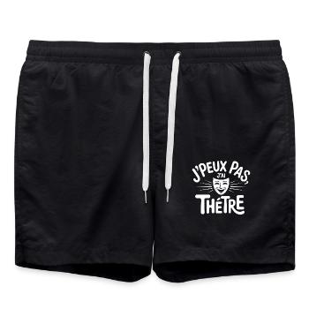J'peux pas j'ai théatre - Short de bain - noir - Devant - AI Model Male 185 light (185cm)