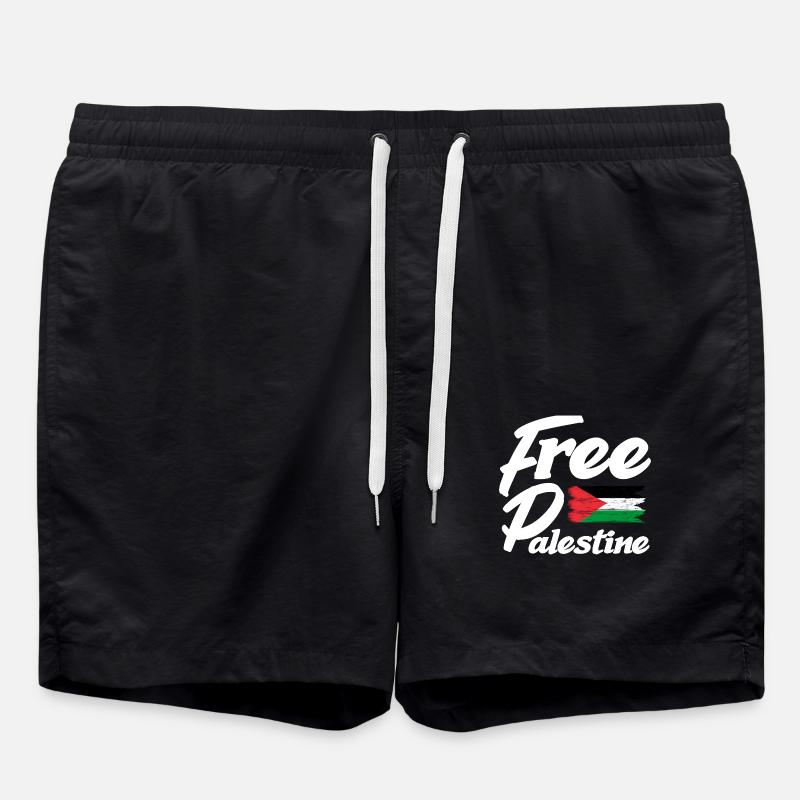 Palestine flag - Swim Trunks - black
