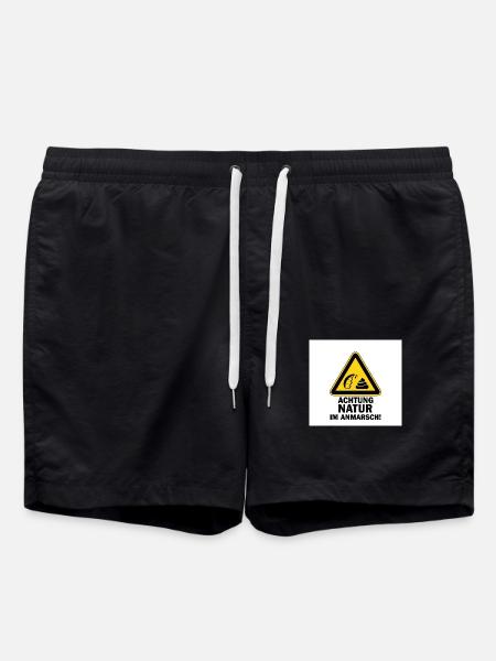 Natur Anmarsch - Badeshorts - Schwarz