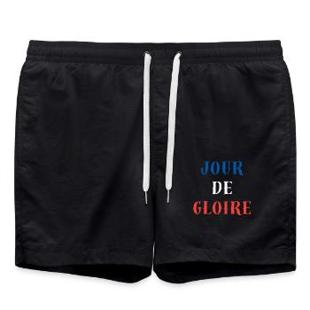 FRANKREICH SPORT RUHMTAG - Badeshorts - Schwarz - Vorne - AI Model Male 185 light (185cm)