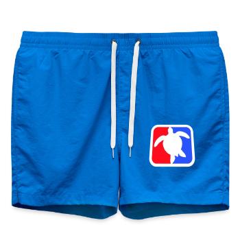 Tortue d’eau sport logo rouge bleu icône cool - Short de bain - cobalt blue - Devant