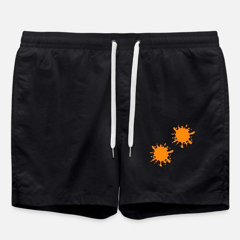 Éclaboussures de peinture - Short de bain - noir