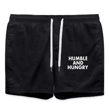 Humble and hungry - Short de bain - noir - Devant - AI Model Male 185 light (185cm)