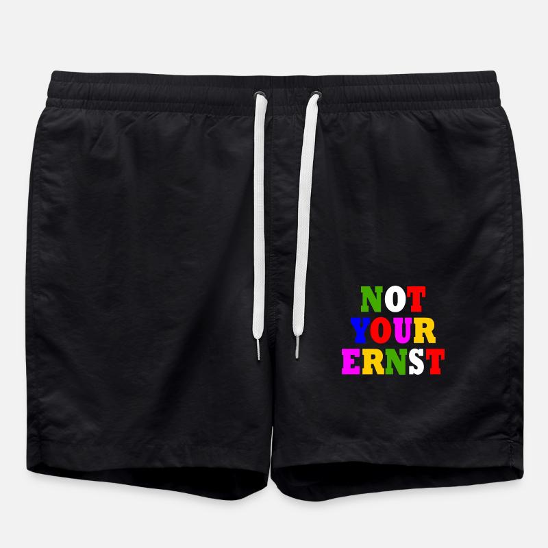 Not your ernst - Badeshorts - Schwarz