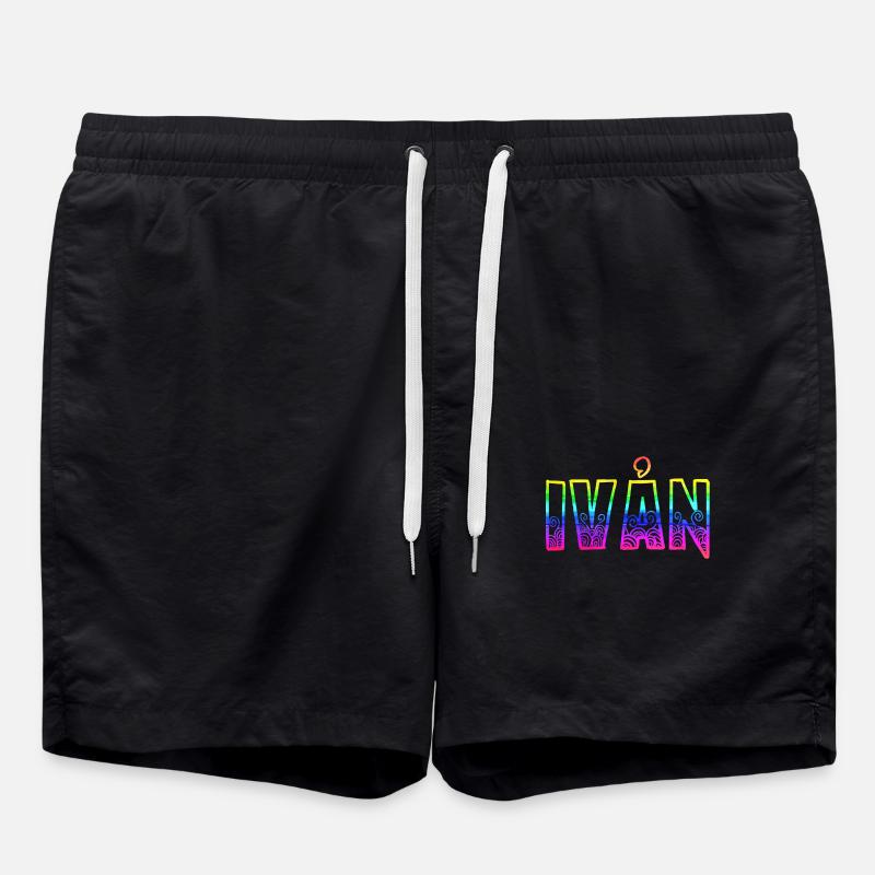 ivån rs regenbogen - Badeshorts - Schwarz