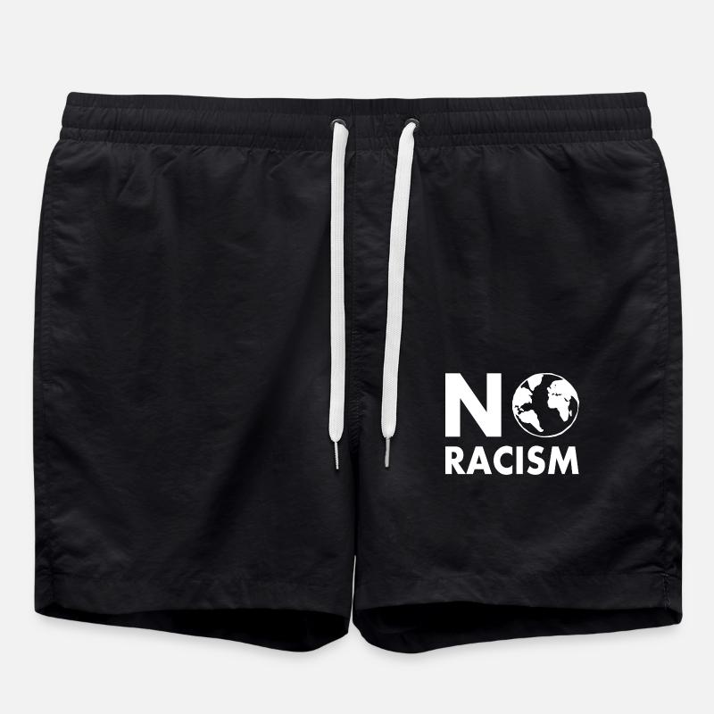 No racism - Badeshorts - Schwarz