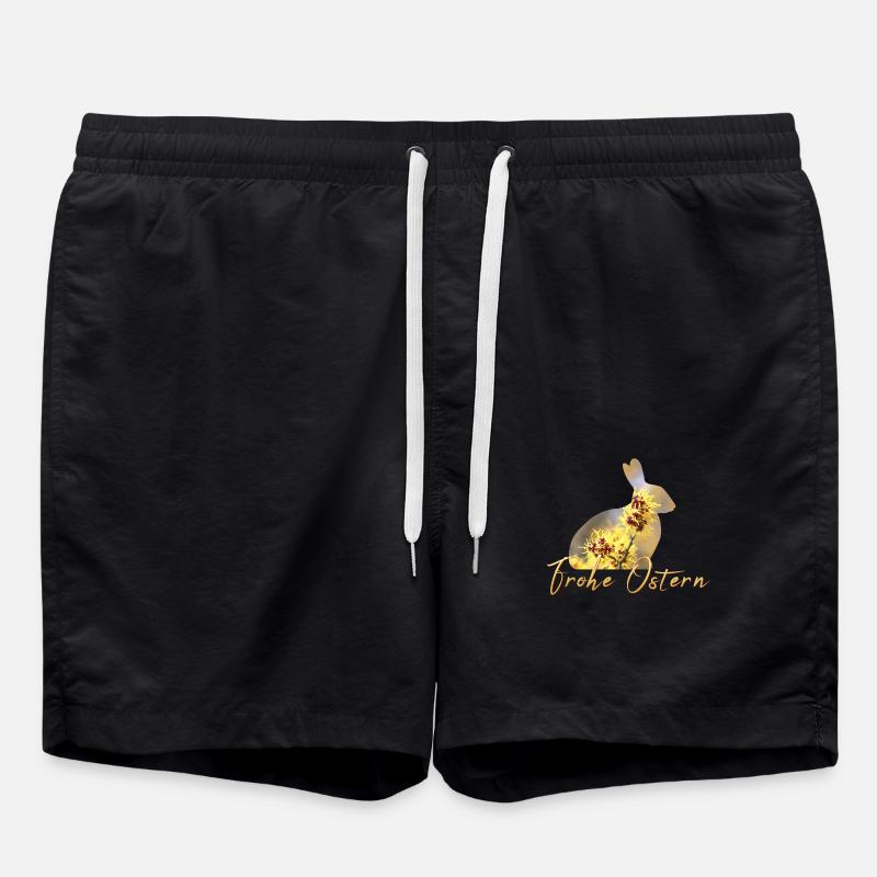 happy Easter - Swim Trunks - black