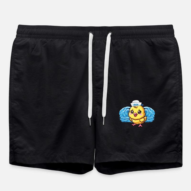 Marin Marin Poussin Marin Maritime - Short de bain - noir