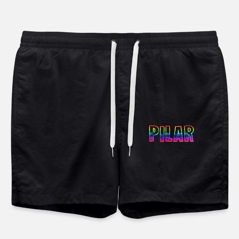 Pilar RS Rainbow - Swim Trunks - black