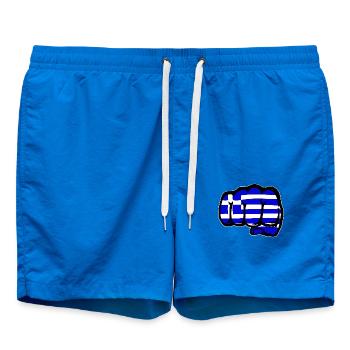 Grèce drapeau main poing - Short de bain - cobalt blue - Devant
