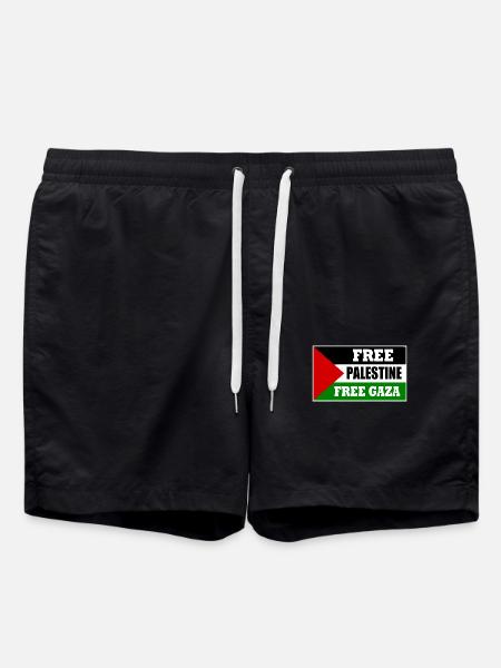 Free palestine - Swim Trunks - black