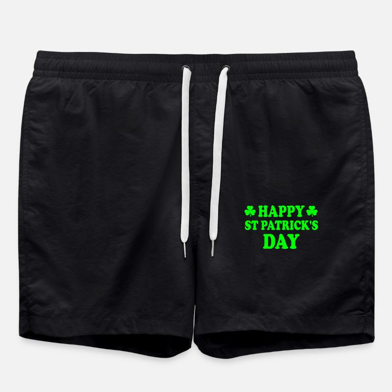 happy st patrick's day - Badeshorts - Schwarz