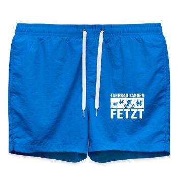 Fahrrad Fahrradfahrer radlos Drahtesel sattelfest - Badeshorts - Cobalt blue - Vorne