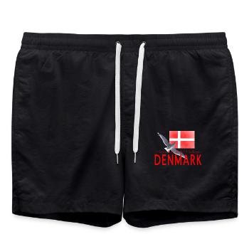 Mouette du Danemark - Short de bain - noir - Devant - AI Model Male 185 light (185cm)