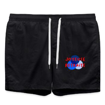 RETRAITE. RETRAITE. RETRAITEE. RETRAITE - Short de bain - noir - Devant - AI Model Male 185 light (185cm)