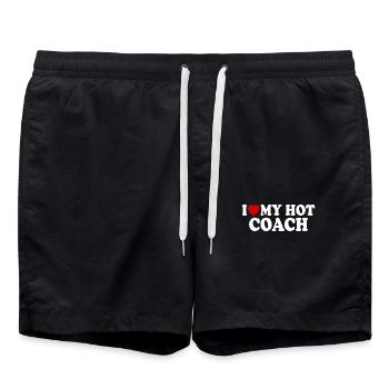 I love my hot coach - Short de bain - noir - Devant - AI Model Male 185 light (185cm)