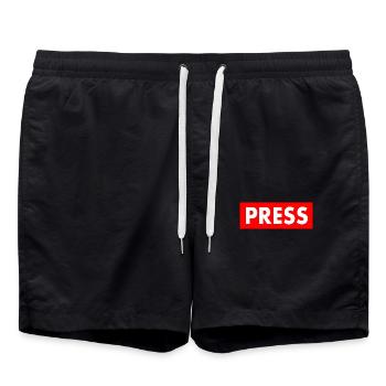 Press - Short de bain - noir - Devant - AI Model Male 185 light (185cm)
