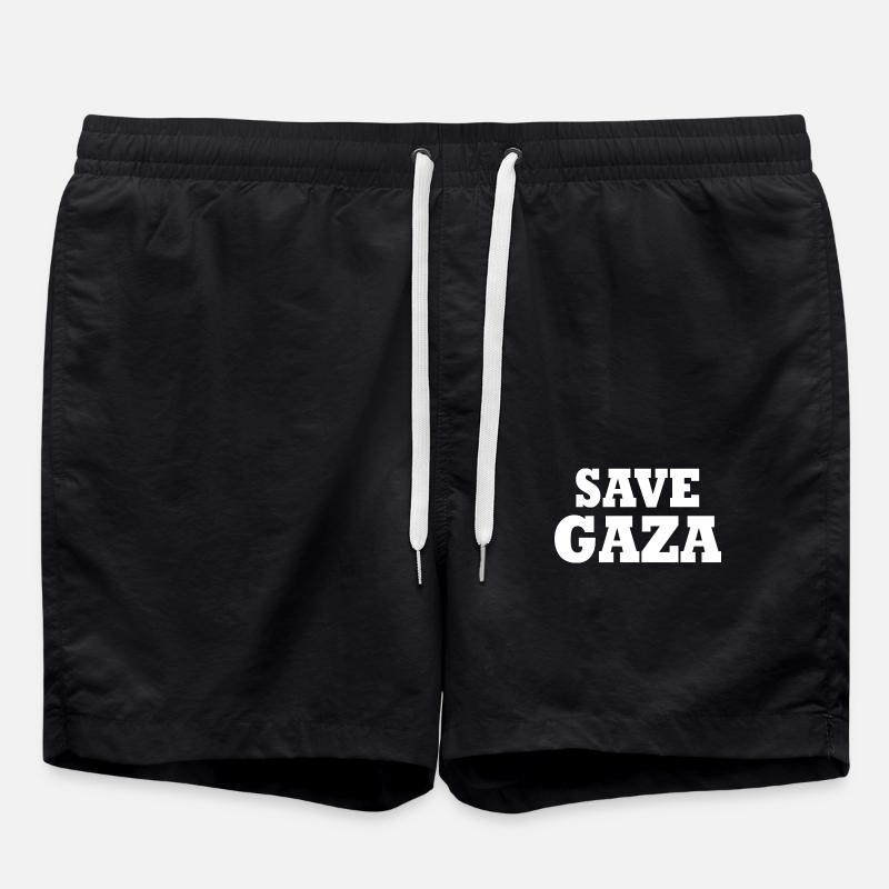 Save gaza - Short de bain - noir