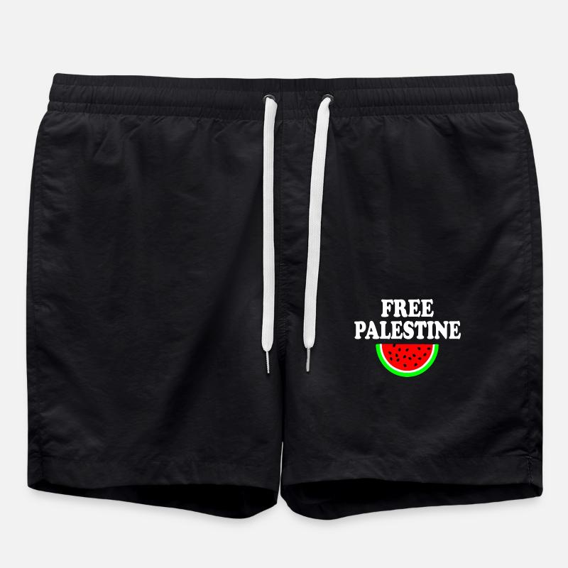 Free palestine - Short de bain - noir