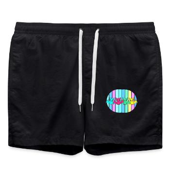 Bat Kids Baby Bats - Swim Trunks - black - Front - AI Model Male 185 light (185cm)