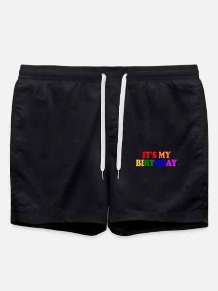It's my birthday - Swim Trunks - black