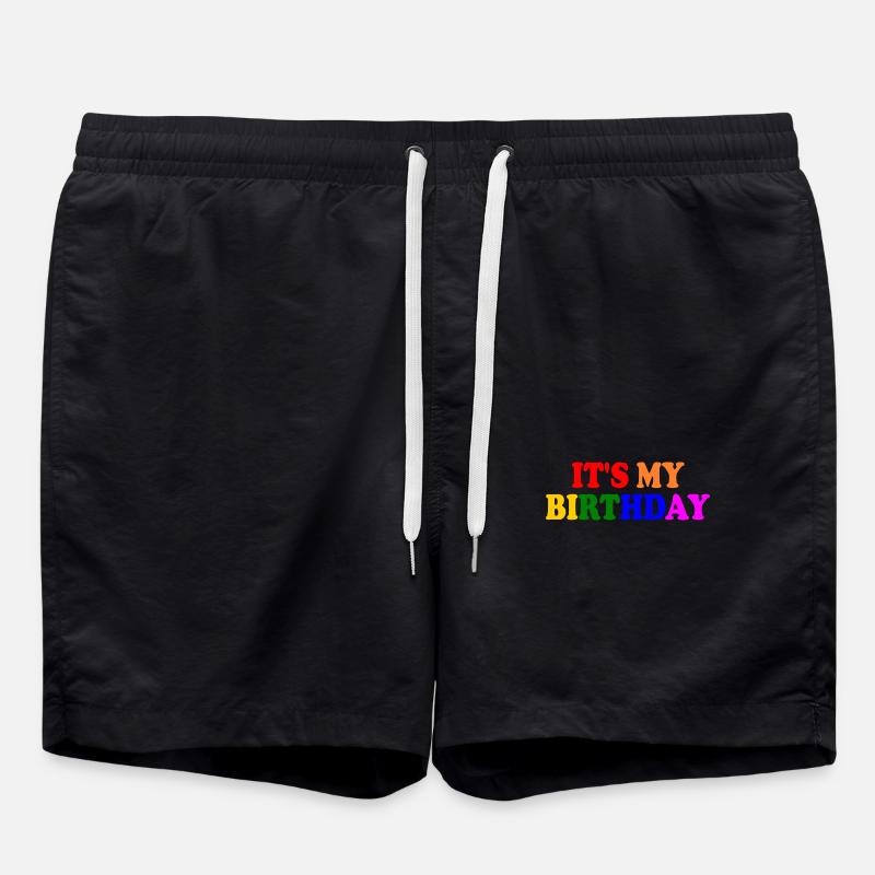 It's my birthday - Short de bain - noir