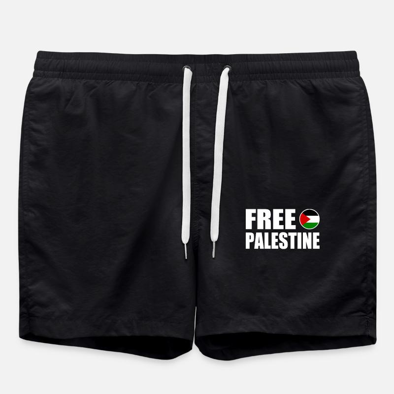 Free palestine - Short de bain - noir