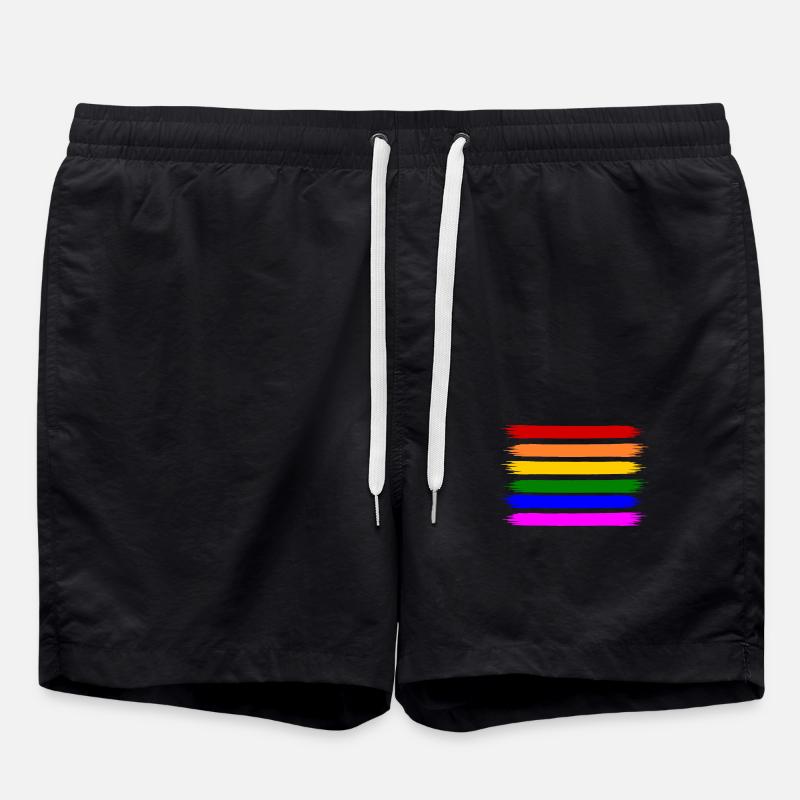 Lgbt - Short de bain - noir
