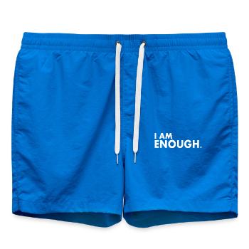 I am enough - Swim Trunks - cobalt blue - Front