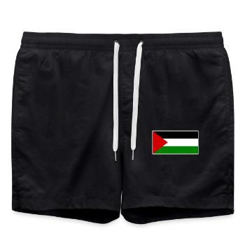 Palestine - Short de bain - noir - Devant - AI Model Male 185 light (185cm)