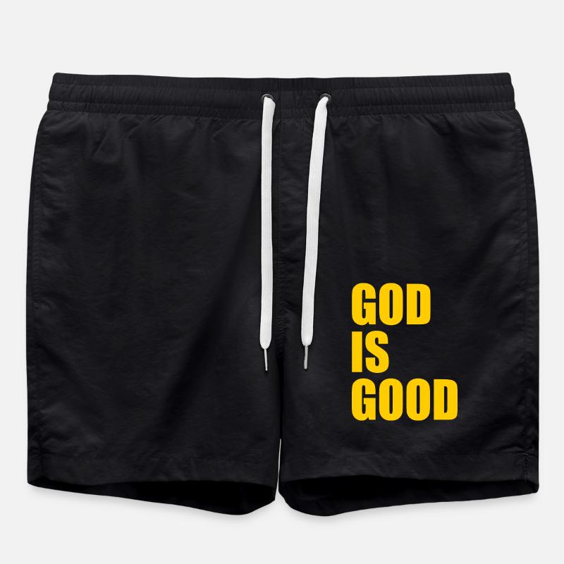 God is good - Badeshorts - Schwarz