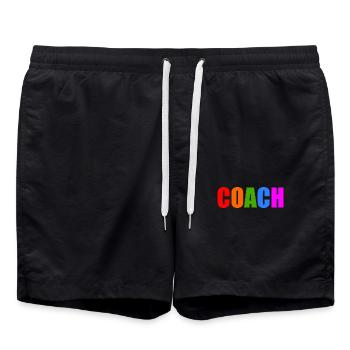 Coach - Short de bain - noir - Devant - AI Model Male 185 light (185cm)