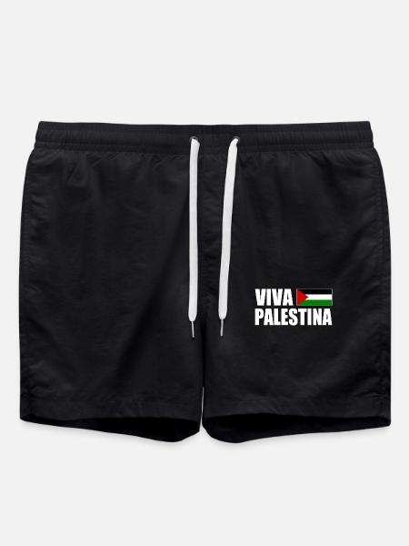 Viva palestina - Badeshorts - Schwarz