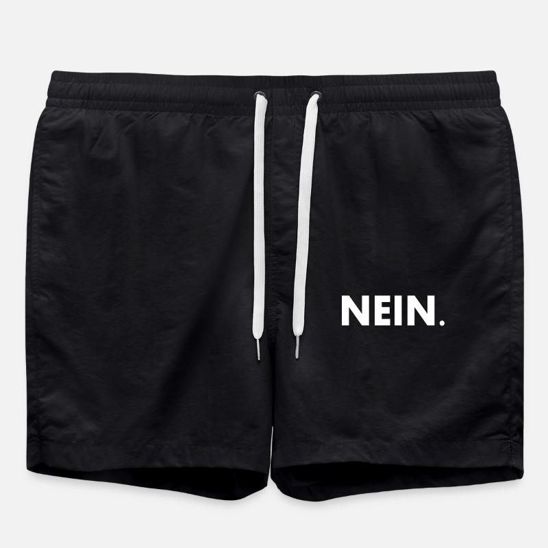 Nein - Badeshorts - Schwarz