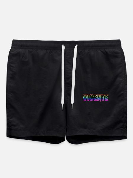 vicente rs regenbogen - Badeshorts - Schwarz