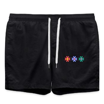 HAPPY BIRTHDAY. HAPPY BIRTHDAY. ANNIVERSARY. - Swim Trunks - black - Front - AI Model Male 185 light (185cm)